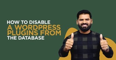 How to Disable a Wordpress Plugin From the Database